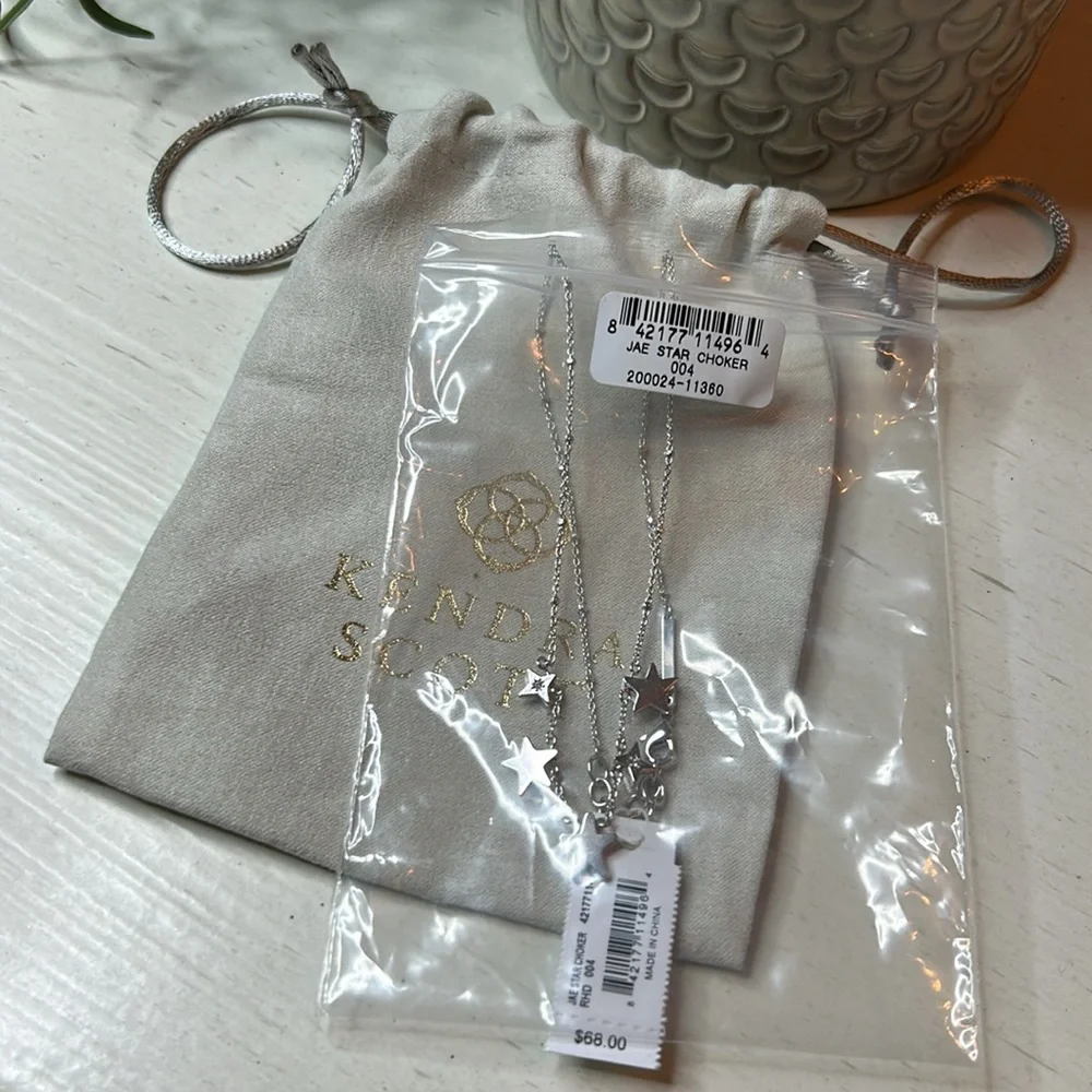Kendra Scott Silver Jae Star Necklace, NWT - Picture 11 of 11